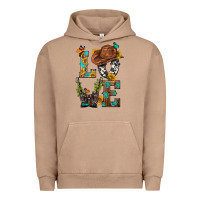 Pigment Burro Western Love with Gun Urban Hoodie - BundleAndBundleShop