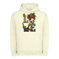 Pigment Pistachio Western Love with Gun Urban Hoodie - BundleAndBundleShop