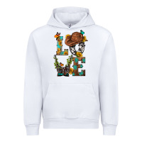 White Western Love with Gun Urban Hoodie - BundleAndBundleShop