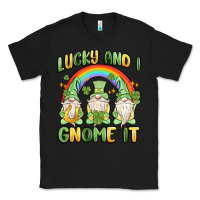 Black lucky and i gnome it Classic Tee - MaliasSmallBusiness
