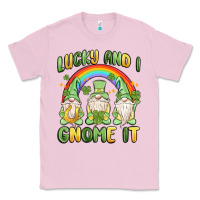 Bubblegum Pink lucky and i gnome it Classic Tee - MaliasSmallBusiness