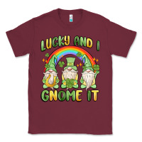 Burgundy lucky and i gnome it Classic Tee - MaliasSmallBusiness