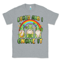 Heather Grey lucky and i gnome it Classic Tee - MaliasSmallBusiness
