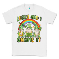 White lucky and i gnome it Classic Tee - MaliasSmallBusiness