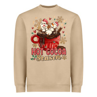 Mushroom hot cocoa season Heavyweight Sweatshirt - MaliasSmallBusiness