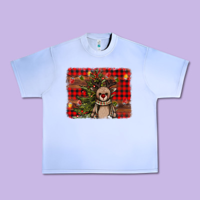 Reindeer Trees Background Urban Heavy Tee Designed By Adodesignshop