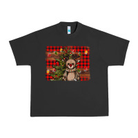 Pigment Black reindeer trees background Urban Heavy Tee - AdoDesignShop