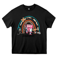 Black nurse life rainbow Heavy Core Tee - JahusDesignShop