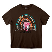 Chocolate Brown nurse life rainbow Heavy Core Tee - JahusDesignShop