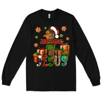 Black The real gift is Jesus Long Sleeve Tee - NancyCooperArtShop