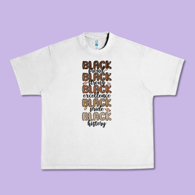 Black History Melanin Malia Urban Heavy Tee Designed By Maliassmallbusiness