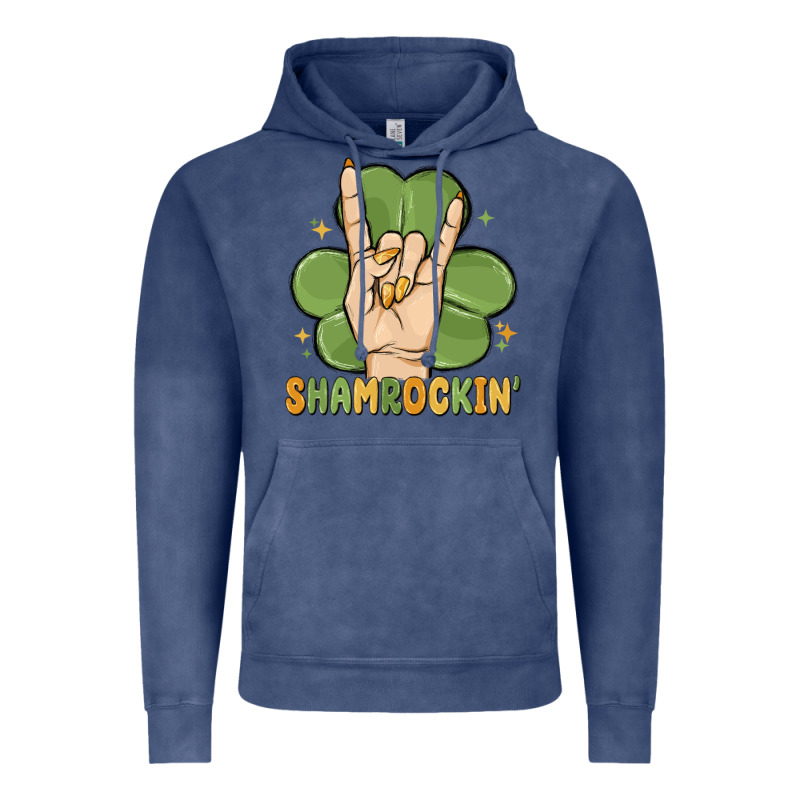 St. Patrick's Day Shamrockin' Vintage Hoodie by MaliasSmallBusiness | Teevron