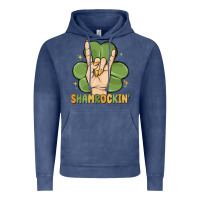 Vintage Denim st. patrick's day shamrockin' Vintage Hoodie - MaliasSmallBusiness