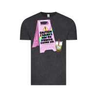 Vintage Black caution i haven't had my coffee yet Vintage Tee - MaliasSmallBusiness