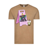 Vintage Coffee caution i haven't had my coffee yet Vintage Tee - MaliasSmallBusiness