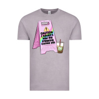 Vintage Zinc caution i haven't had my coffee yet Vintage Tee - MaliasSmallBusiness