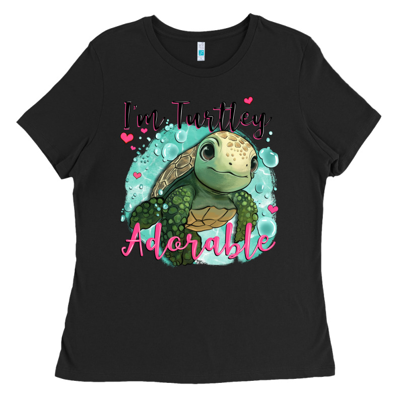 I'm Turtley Adorable Ladies Tee by JahusDesignShop | Teevron