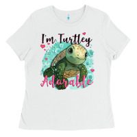 White i'm turtley adorable Ladies Tee - JahusDesignShop