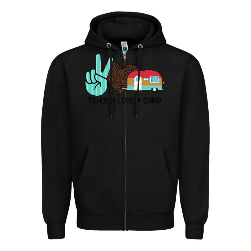 Peace Love Camp Zipper Hoodie by Bettercallsaul | Teevron