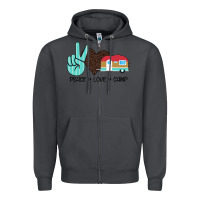 Smoke Peace Love Camp Zipper Hoodie - Bettercallsaul