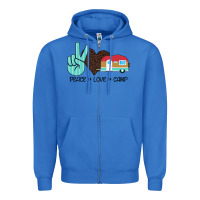 True Royal Peace Love Camp Zipper Hoodie - Bettercallsaul