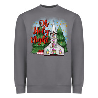 Storm christmas church oh holy night Heavyweight Sweatshirt - MaliasSmallBusiness