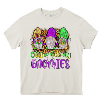 Cream mardi gras chillin' with my gnomies Heavy Core Tee - JahusDesignShop