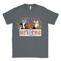 Charcoal Heather happy easter heifers Classic Tee - MaliasSmallBusiness