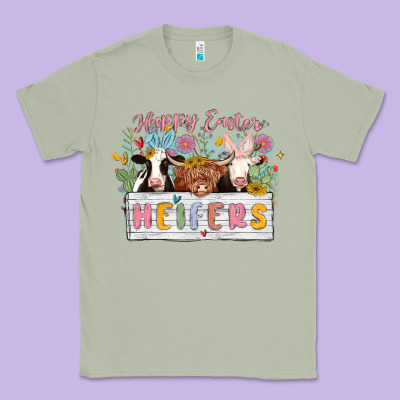 Happy Easter Heifers Classic Tee Designed By Maliassmallbusiness