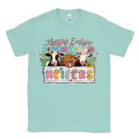 Seafoam happy easter heifers Classic Tee - MaliasSmallBusiness