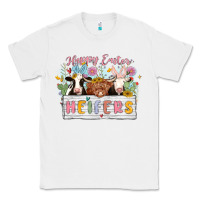 White happy easter heifers Classic Tee - MaliasSmallBusiness