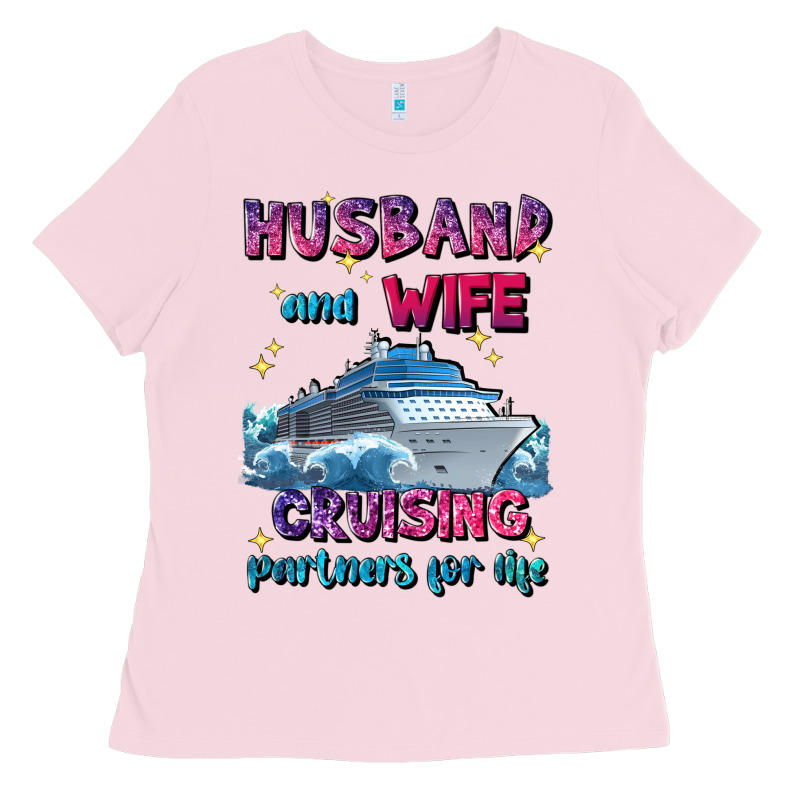 Husband And Wife Cruising Partners For Life Ladies Tee by JahusDesignShop | Teevron