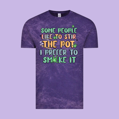 Some People Like To Stir The Pot I Prefer To Smoke Vintage Tee Designed By Maliassmallbusiness
