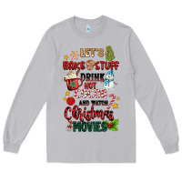 Moon Dust let's bake stuff drink hot cocoa and watch christm Long Sleeve Tee - MaliasSmallBusiness