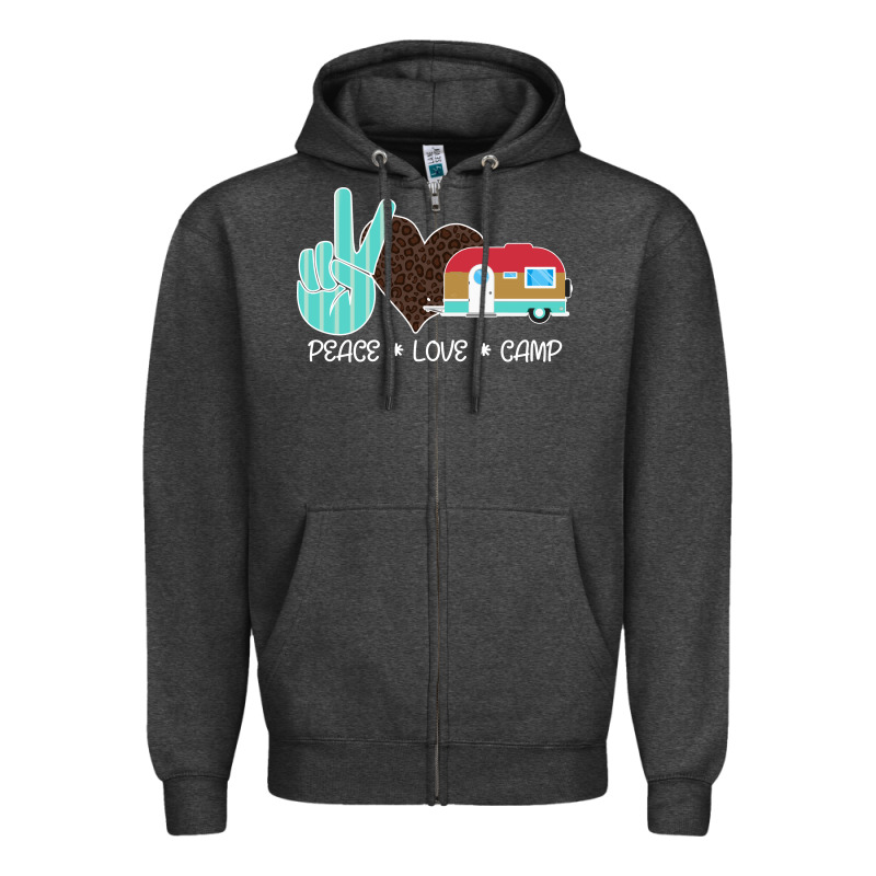 Peace Love Camp Zipper Hoodie by Bettercallsaul | Teevron