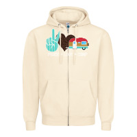 Sandshell Peace Love Camp Zipper Hoodie - Bettercallsaul