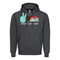Smoke Peace Love Camp Zipper Hoodie - Bettercallsaul