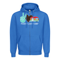 True Royal Peace Love Camp Zipper Hoodie - Bettercallsaul