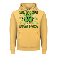 Vintage Mustard coolest clover to pinch Vintage Hoodie - MaliasSmallBusiness