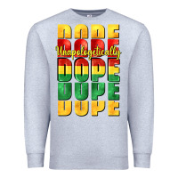 Heather Grey unapologetically dope cowgirl Premium Sweatshirt - CowGirlArtShop