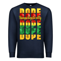 Navy unapologetically dope cowgirl Premium Sweatshirt - CowGirlArtShop