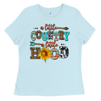 Baby Blue a little country a little hood Ladies Tee - AdoDesignShop