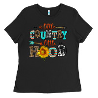 Black a little country a little hood Ladies Tee - AdoDesignShop