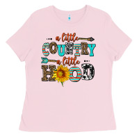 Bubblegum Pink a little country a little hood Ladies Tee - AdoDesignShop