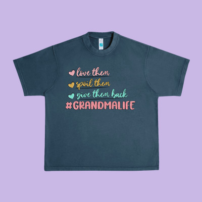 Grandma Life Urban Heavy Tee Designed By Maliassmallbusiness