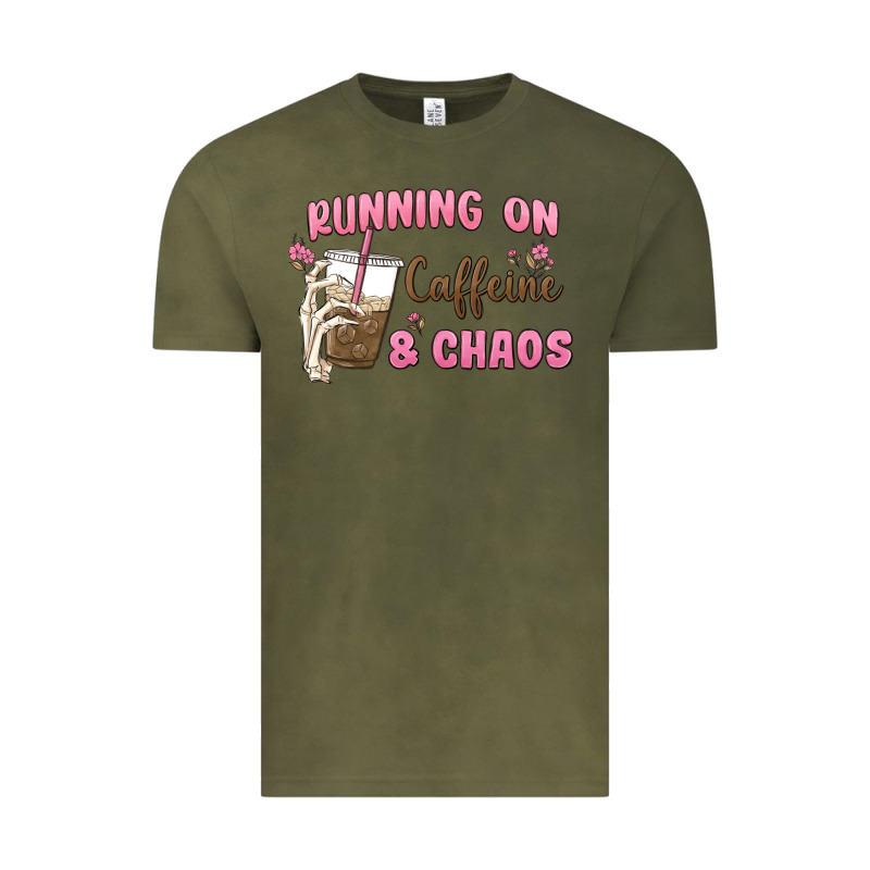 Running On Caffeine & Chaos Vintage Tee by MaliasSmallBusiness | Teevron