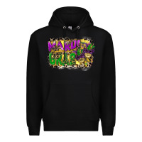 Black mardi gras Premium Hoodie - CowGirlArtShop