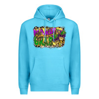 Ocean Blue mardi gras Premium Hoodie - CowGirlArtShop
