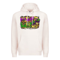Pale Pink mardi gras Premium Hoodie - CowGirlArtShop