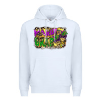 White mardi gras Premium Hoodie - CowGirlArtShop